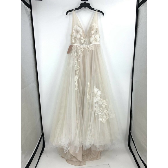 BHLDN Watters The Ricarda Gown Size 8 Tulle Gown - Picture 3 of 12